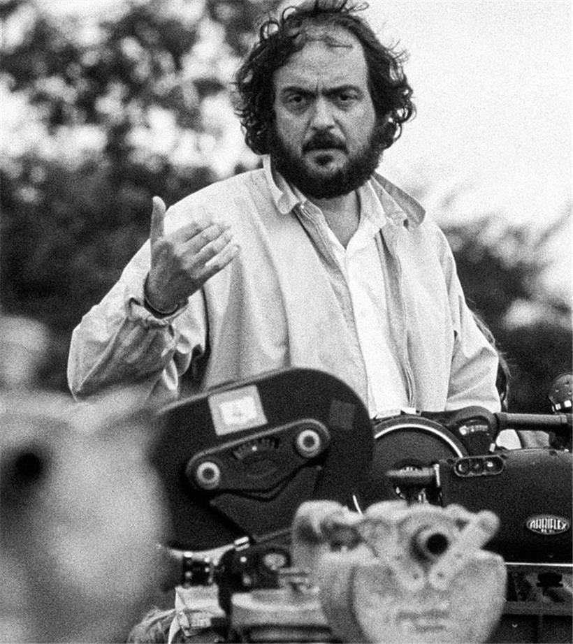 Stanley Kubrick am Set von „Barry Lyndon“
