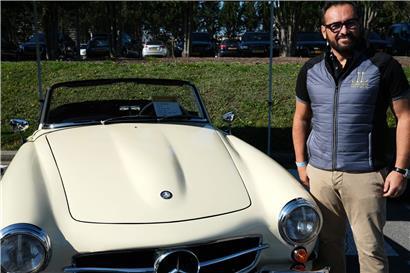 Star auf dem Bartringer Oldtimer-Markt: ein Mercedes 300 SL von 1959

