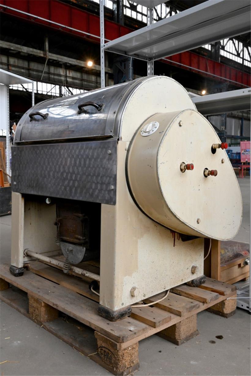 Star der Ausstellung: die alte Waschmaschine des Düdelinger Herstellers Zuang