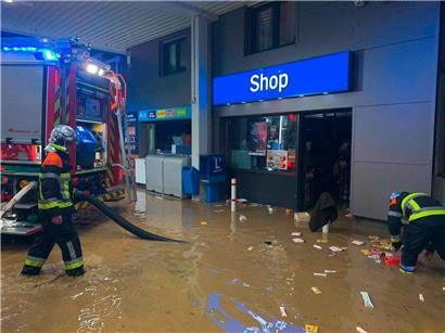 Starke Überschwemmung in Bour
