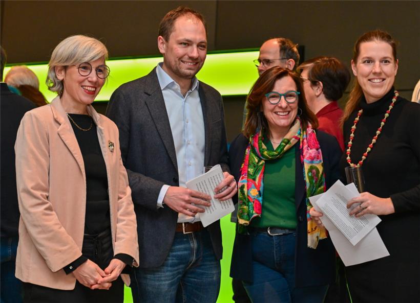 Starker Auftritt: Das grüne Spitzenteam Sam Tanson, François Benoy, Tilly Metz und Stéphanie Empain
