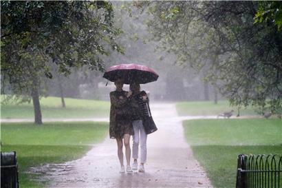Starker Sommerregen
