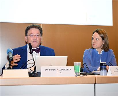 Statec-Direktor Serge Allegrezza präsentierte den neuen Bericht zur sozialen Kohäsion in Anwesenheit von Familienministerin Corinne Cahen
