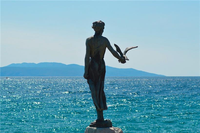 Statue auf Opatija
