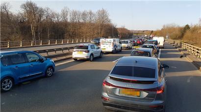 Stau auf der A1
