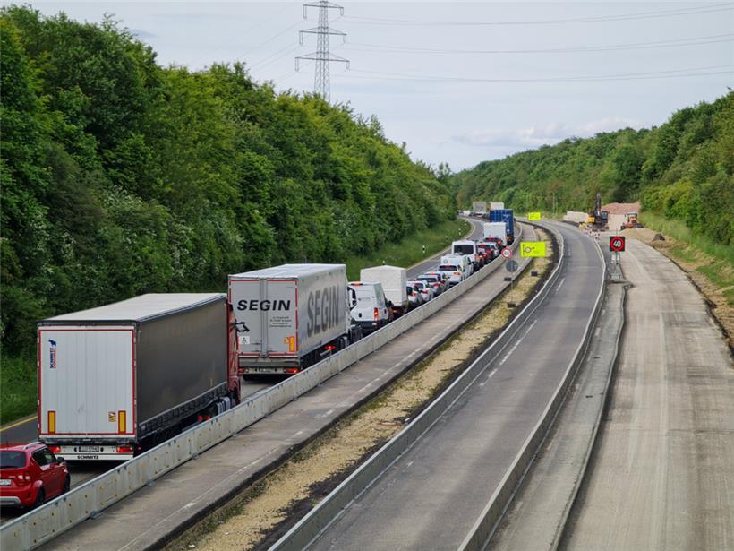 Stau auf der A64 in der vergangenen Woche
