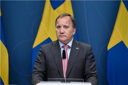 Stefan Löfven bei der Ankündigung seines Rücktritts: Der gelernte Schweißer und ehemalige Gewerkschaftsführer hatte die schwedischen Sozialdemokraten 2014 zurück an die Macht geführt
