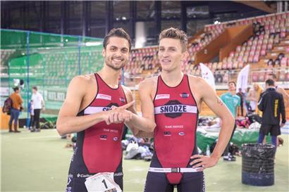 Stefan Zachäus (r.) hatte die Olympia-Qualifikation schon in der Tasche, Gregor Payet (l.) glaubt noch an seine Chance 
