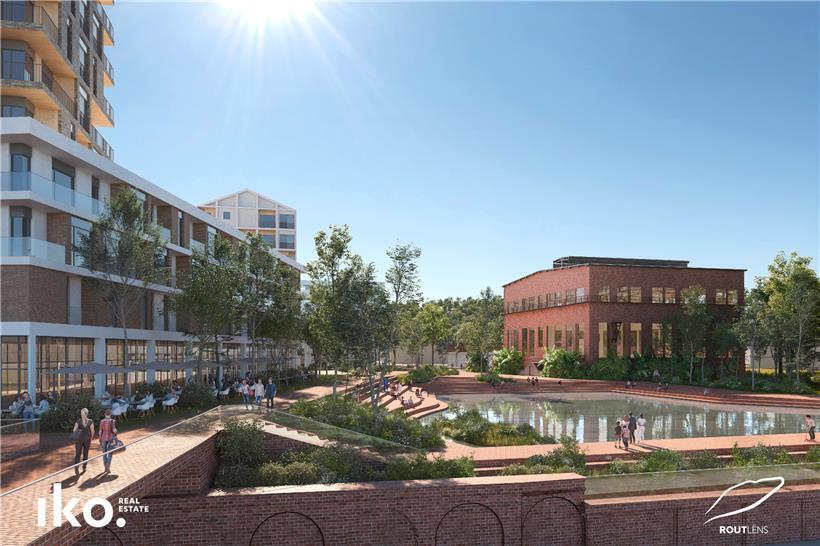 Stein, Glas und Stahl, dazwischen viel Grün: Das post-industrielle Antlitz der Rout Lens soll Freunde des Industrieerbes mit der Gentrifizierung versöhnen
