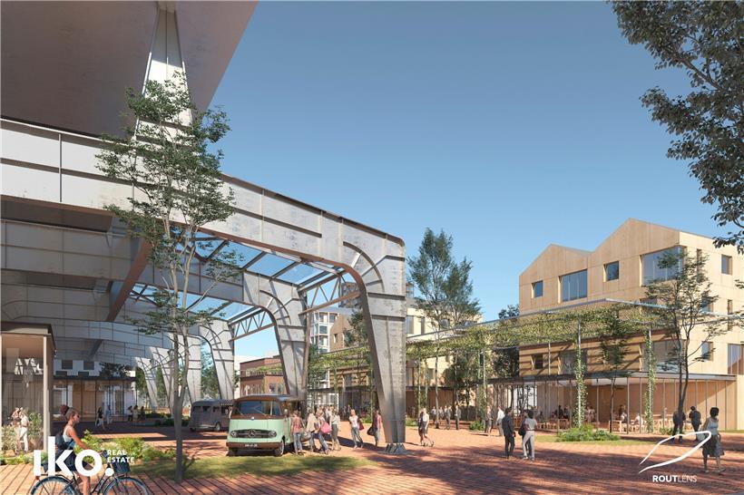 Stein, Glas und Stahl, dazwischen viel Grün: Das post-industrielle Antlitz der R...