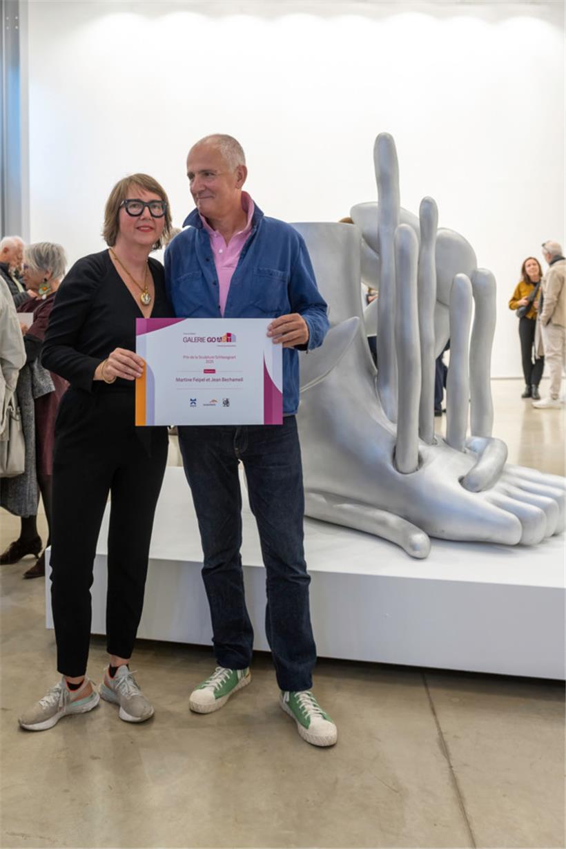 Stellen in der Galerie GoArt aus: Martine Feipel (l.) und Jean Bechameil (r.)
