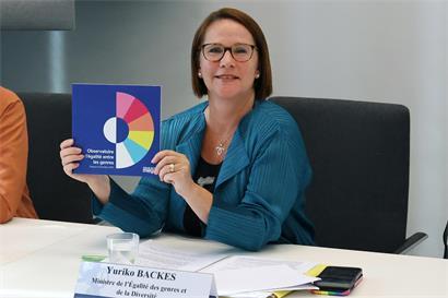 Stellte den Tätigkeitsbericht des „Observatoire de l‘égalité entre les genres 2025“ am Montag vor: die Gleichstellungsministerin Yuriko Backes