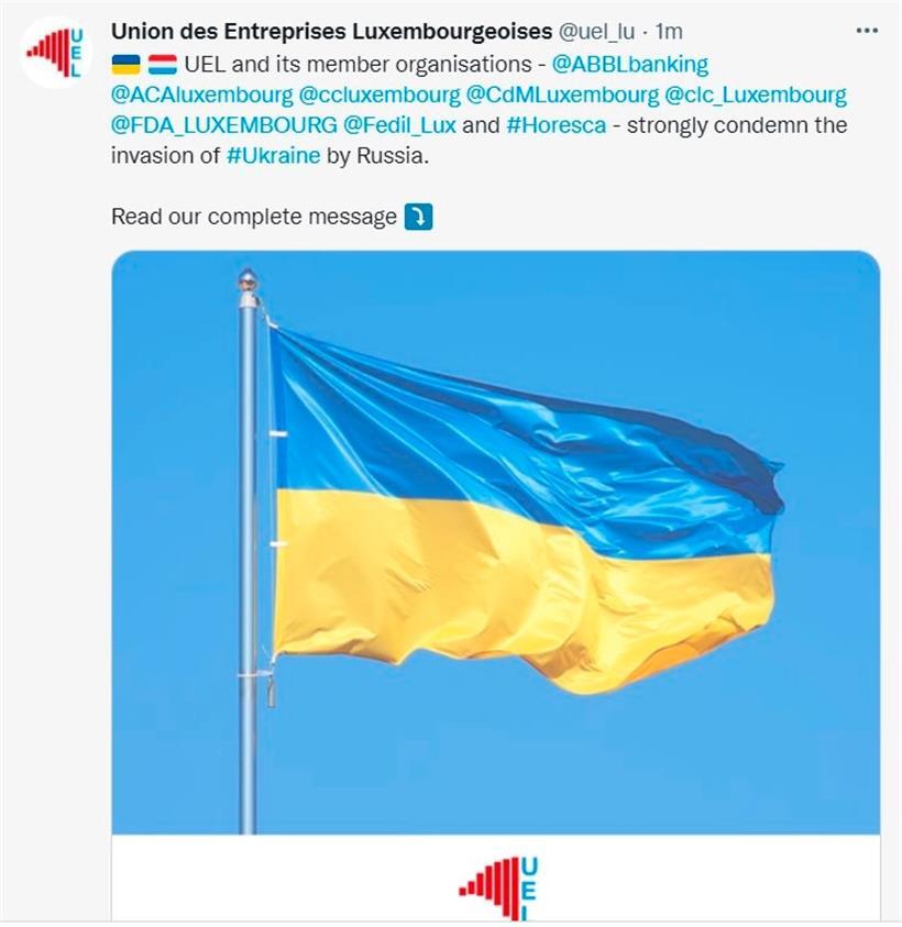 Stellungnahme der UEL auf dem Nachrichtendienst Twitter
