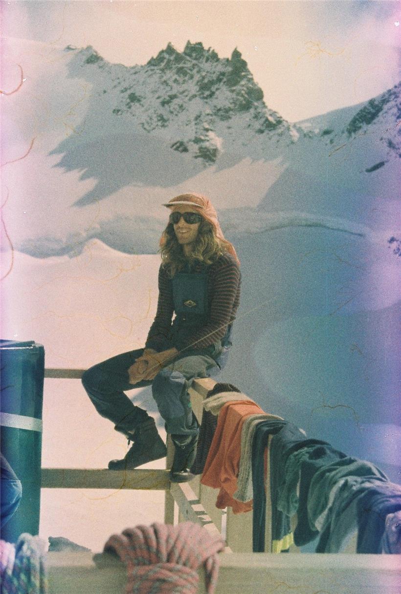 Steve Robinson beim Aufstieg zu Porters Col am Mount Cook