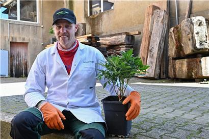 Steve Wampach hat das Label „Made in Luxembourg“ für seine Hanfblüten erhalten 
