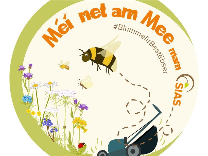 Sticker der umweltfreundlichen Kampagne mit grünem Design zur Förderung nachhaltiger Lebensweise