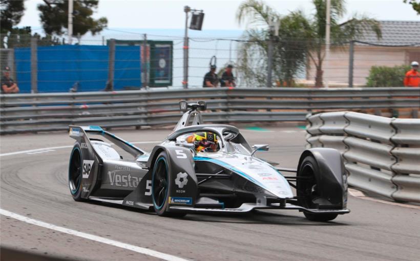 Stoffel Vandoorne im Mercedes EQ bei seinem einzigen Sieg dieses Jahr im Monaco-E-Prix
