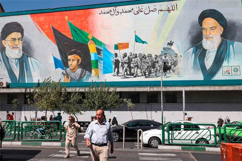 Straßenbild in Teheran im September 2023
