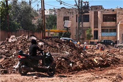 Straßenszene im Flüchtlingslager von Dschenin, einen Tag nach einem Angriff der israelischen Armee im September
