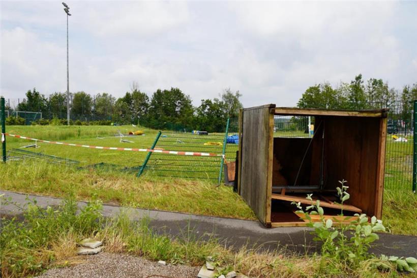 Sturmschäden in Bissen nach dem Unwetter vom 29. Juni
