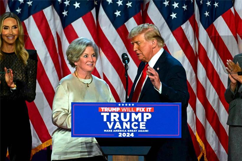 Susie Wiles (l.) soll Trumps Stabschefin im Weißen Haus werden
