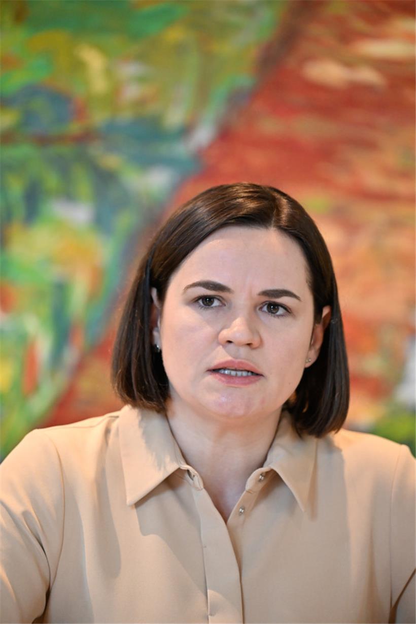 Svetlana Tikhanovskaia: „Wir wollen nicht Teil des russischen Imperiums sein. Wir wollen zurück zur europäischen Familie.“
