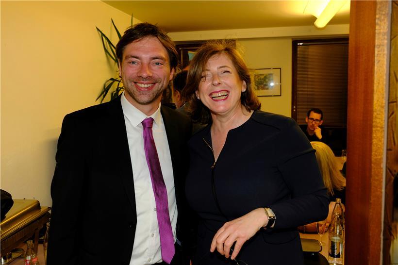 Sylvie Mischel mit dem neuen Hoffnungsträger der ADR, Fred Keup, der sich bislang nicht zum Richtungsstreit geäußert hat.
