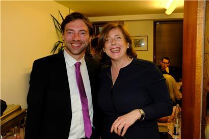 Sylvie Mischel mit dem neuen Hoffnungsträger der ADR, Fred Keup, der sich bislang nicht zum Richtungsstreit geäußert hat.
