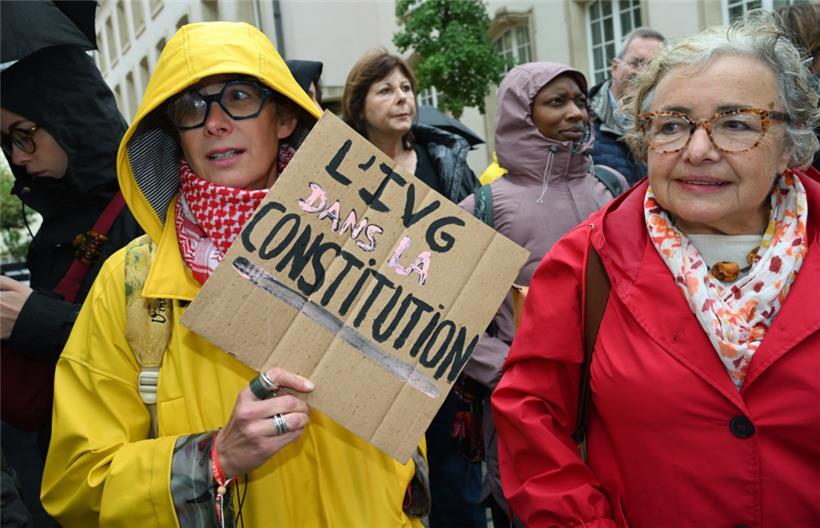 Symbolbild: Aktion zur Verankerung des Rechts auf Schwangerschaftsabbruch in der luxemburgischen Verfassung
