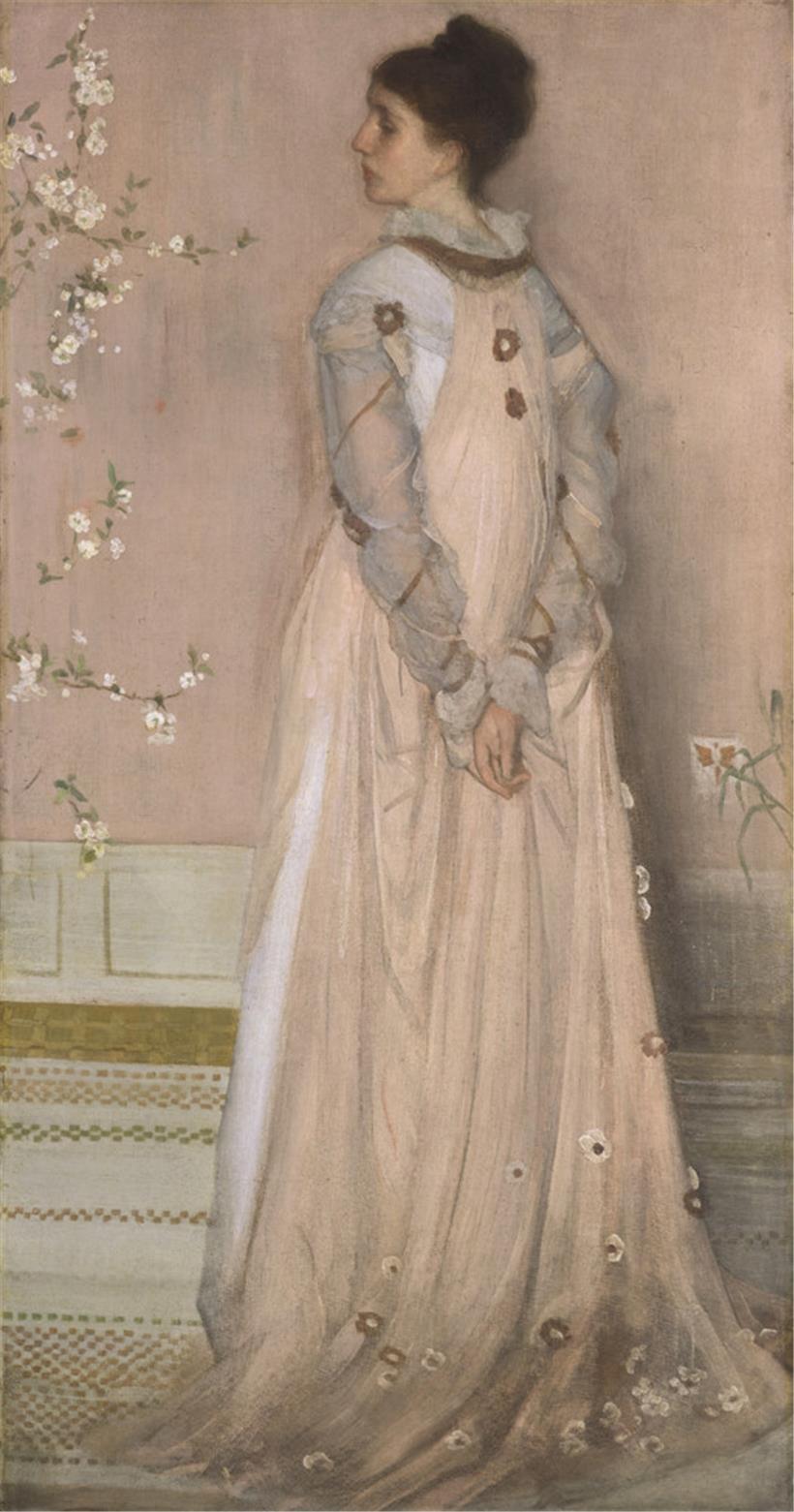 „Symphonie en couleur chair et rose: portrait de Mrs. Frances Leyland“, 1871–1874, huile sur toile
