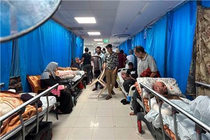 Szene aus dem völlig überfüllten Al-Schifa-Krankenhaus am 10. November
