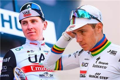 Tadej Pogacar gegen Remco Evenepoel – auf dieses Duell ist die Radsport-Welt am Sonntag gespannt
