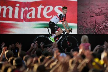 Tadej Pogacar gehört bei der Tour de France zu den großen Favoriten
