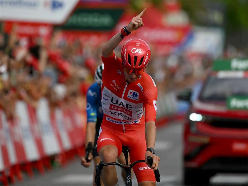 Tadej Pogacar hat bereits seine dritte Etappe bei der diesjährigen Vuelta gewonnen