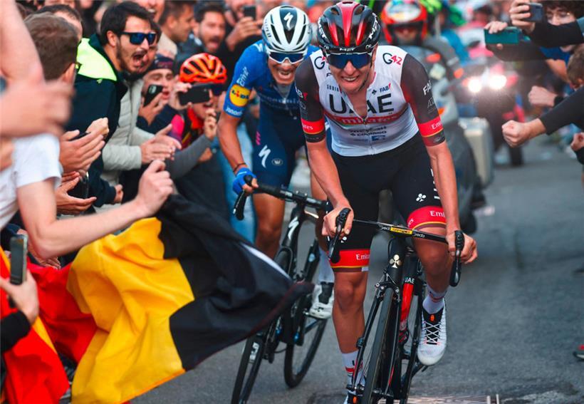 Tadej Pogacar möchte sich bei der Flèche Wallonne in die Siegerliste eintragen

