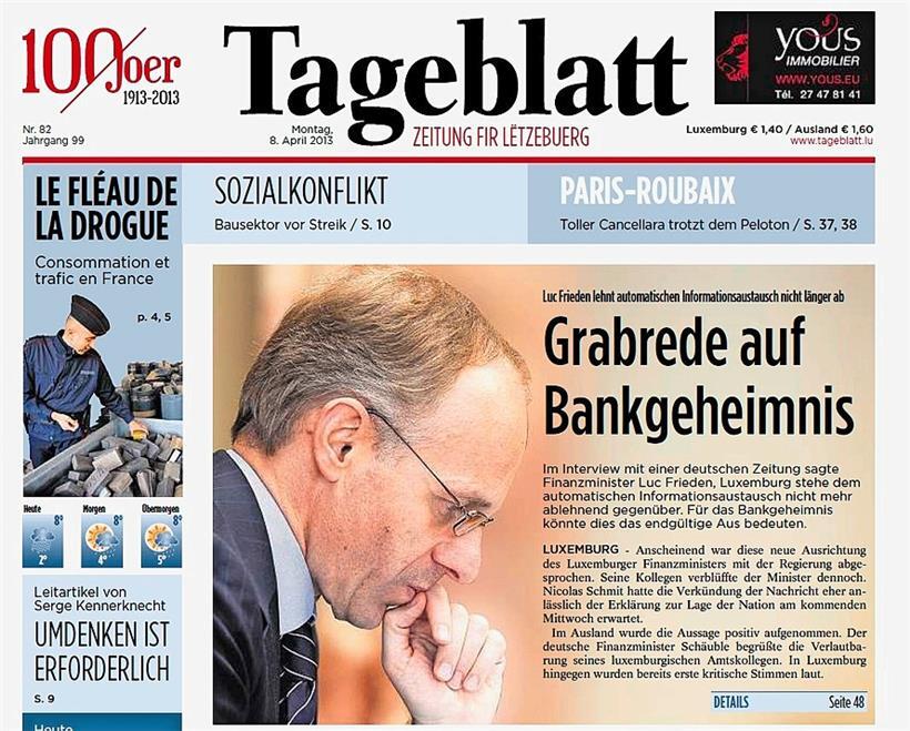Tageblatt-Artikel aus 2013
