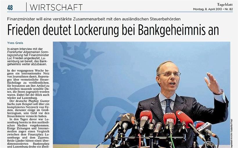 Tageblatt-Artikel aus 2013
