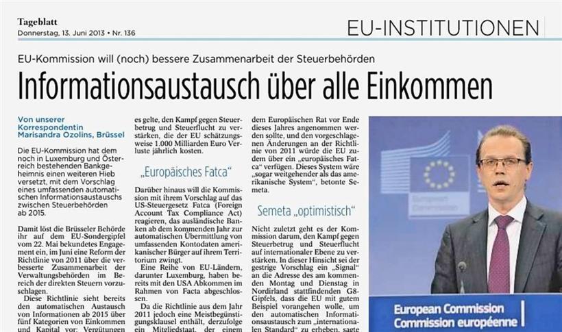 Tageblatt-Artikel aus 2013
