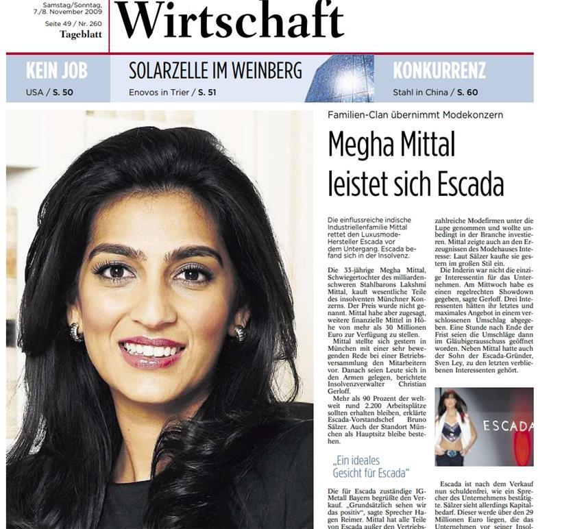 Tageblatt-Seite aus dem Jahr 2009
