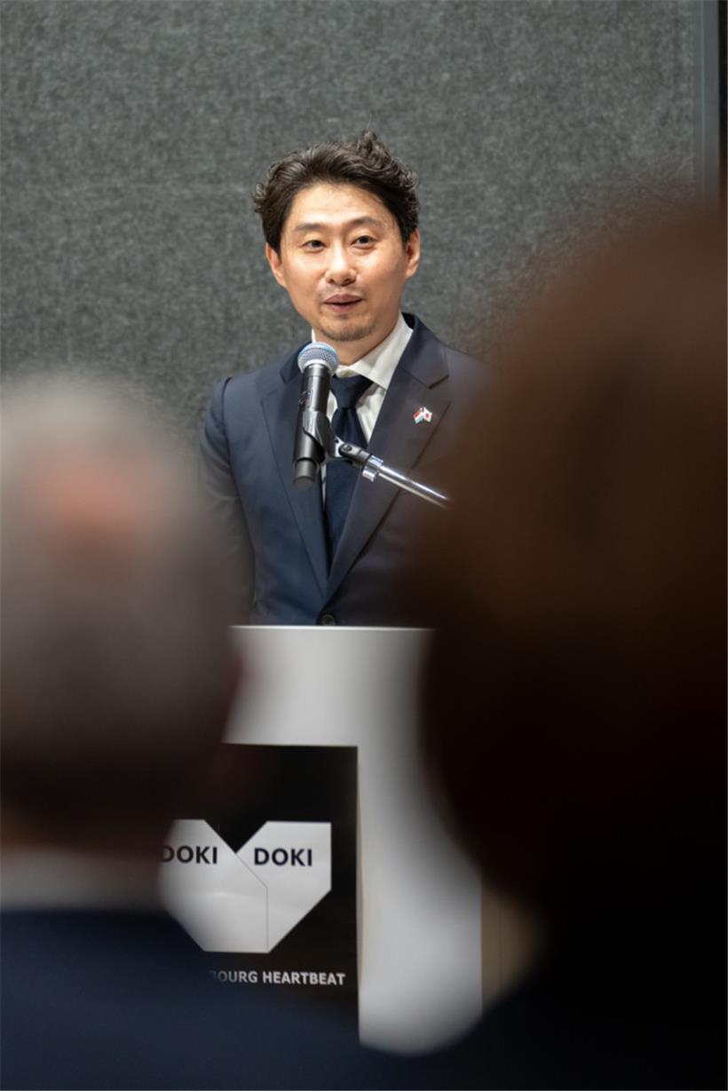 Takeshi Hakamada, Gründer und CEO von ispace, unterstrich vor der luxemburgischen Delegation die Wichtigkeit der Partnerschaft beider Länder
