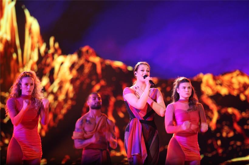 Tali bei ihrem Auftritt im Halbfinale
