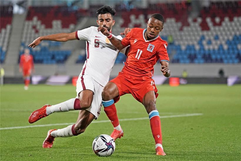 Tarek Salman und Katar spielten in zwei Testbegegnungen gegen Luxemburg 1:1 und 1:0
