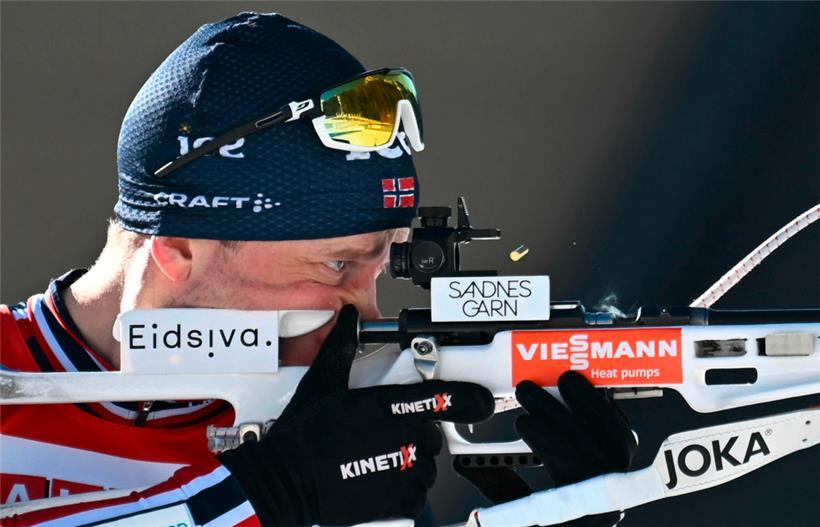 Tarjei Bö gewann am Freitag den Sprint in Antholz
