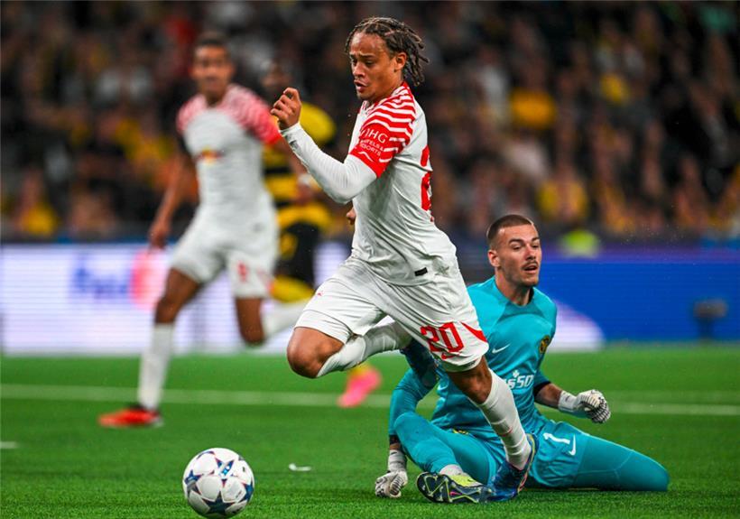 Technisch stark, ruhig am Ball und torgefährlich: Xavi Simons von RB Leipzig 
