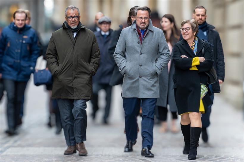 Tedros, Bettel und Deprez