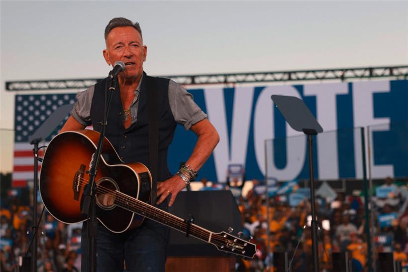 The Boss, Bruce Springsteen, greift für die US-Demokratin Kamala Harris zur Klampfe
