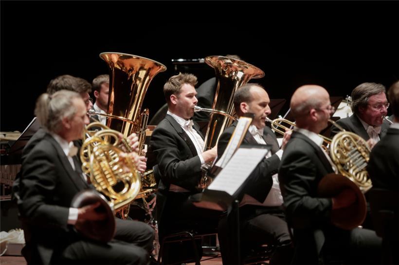 The Philharmonic Brass beim Konzert
