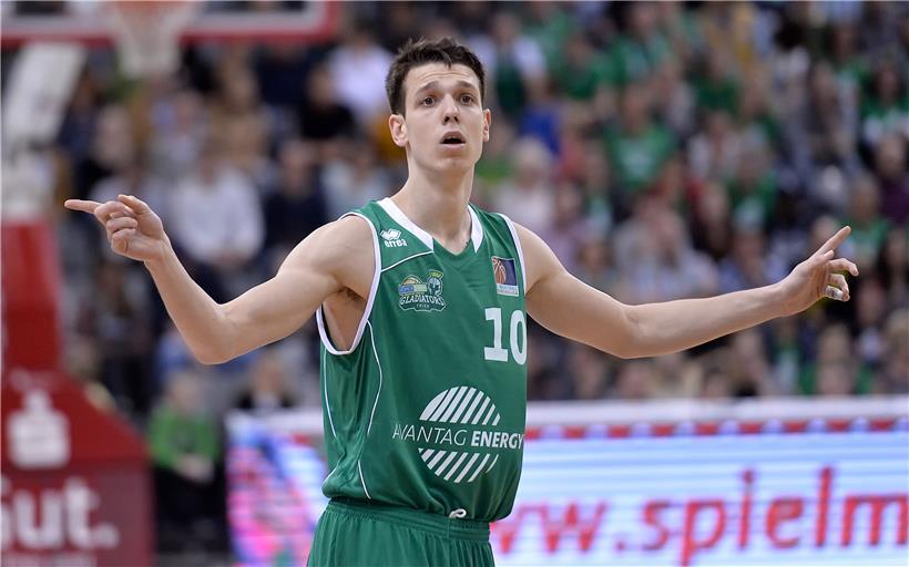 Thomas Grün steht seit dem Jahr 2016 im grünen Trikot der Gladiators auf dem Parkett
