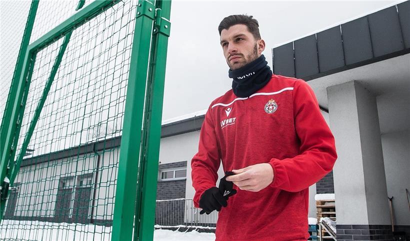 Tim Hall vor seiner ersten Trainingseinheit in Krakau
