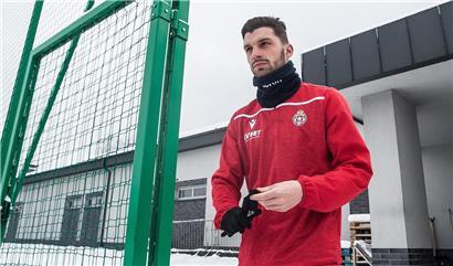 Tim Hall vor seiner ersten Trainingseinheit in Krakau
